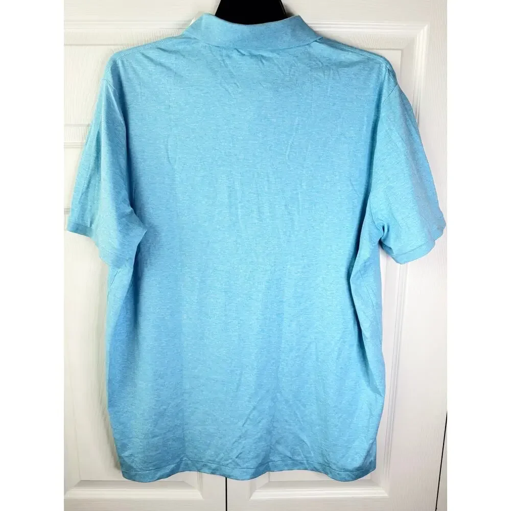 Polo Ralph Lauren Classic Fit Short Sleeve Polo Shirt Size XL Blue Yellow Logo